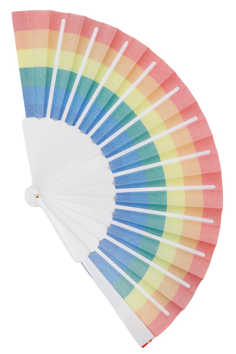 Rainbow Folding Fan