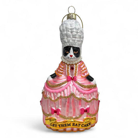 Tuxedo Cat Marie Antoinette Ornament