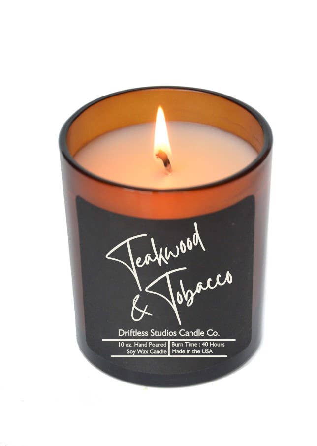 Teakwood & Tobacco Premium Soy Candle