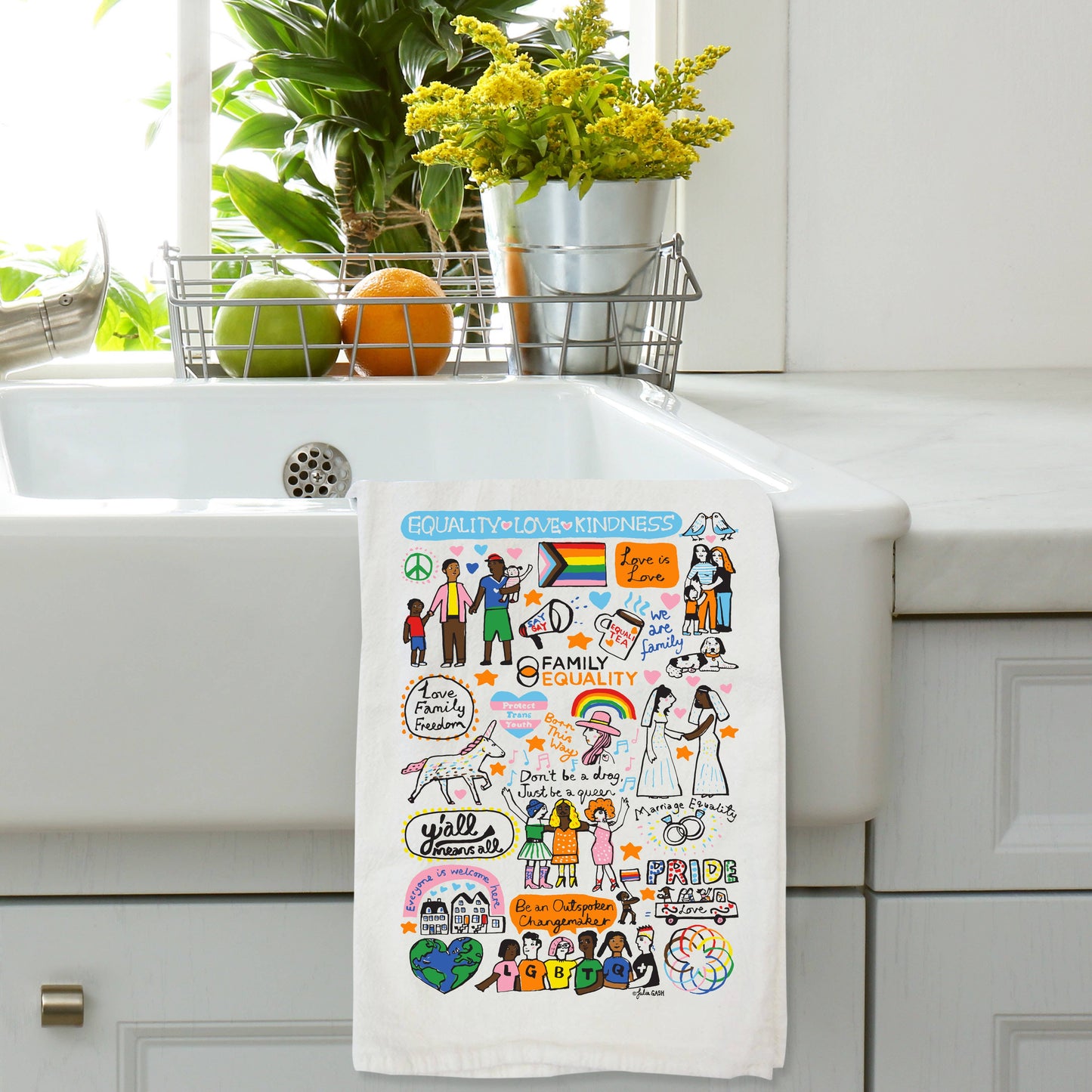 Family Equality Cotton Tea Towel