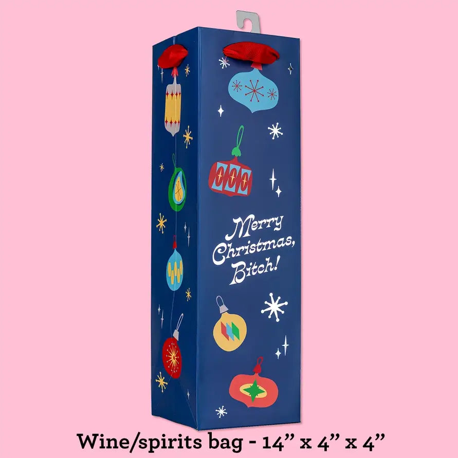 Merry Christmas Bitch deluxe wine bag