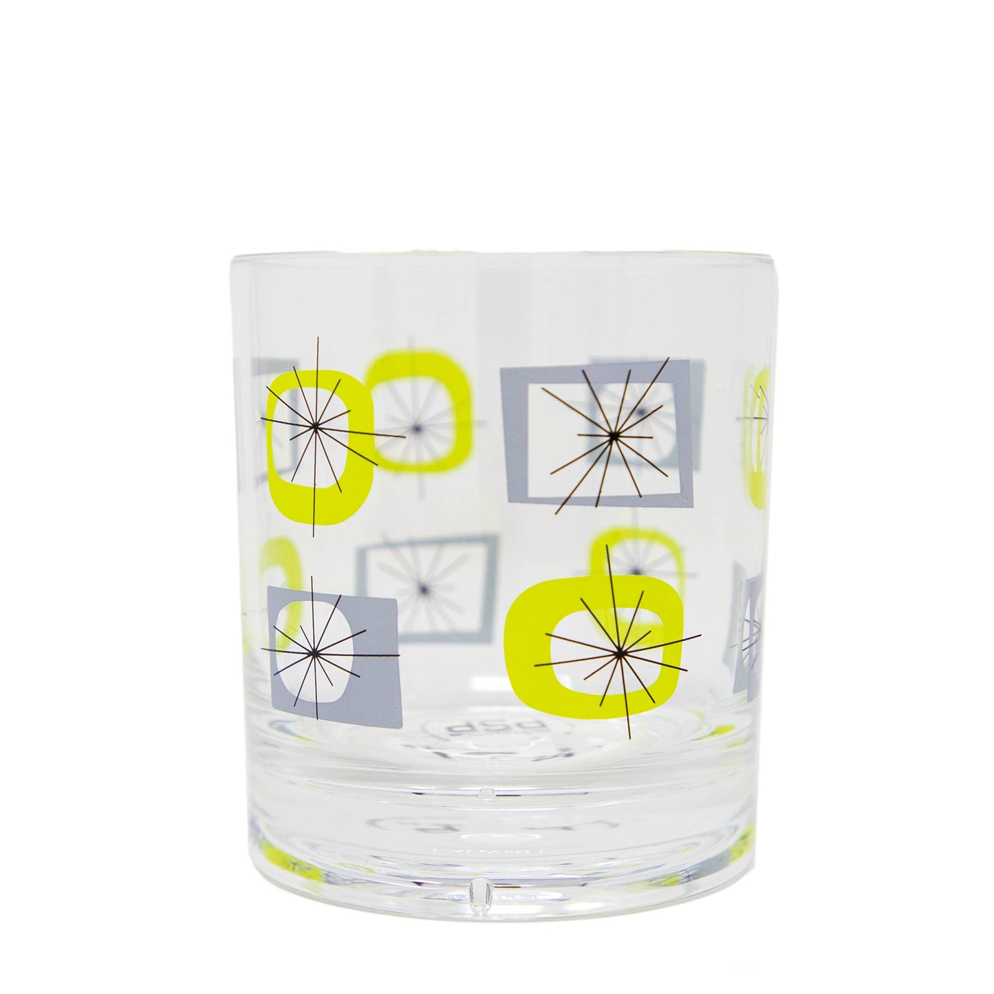 Acrylic Old Fashioned Atomic Set of 4