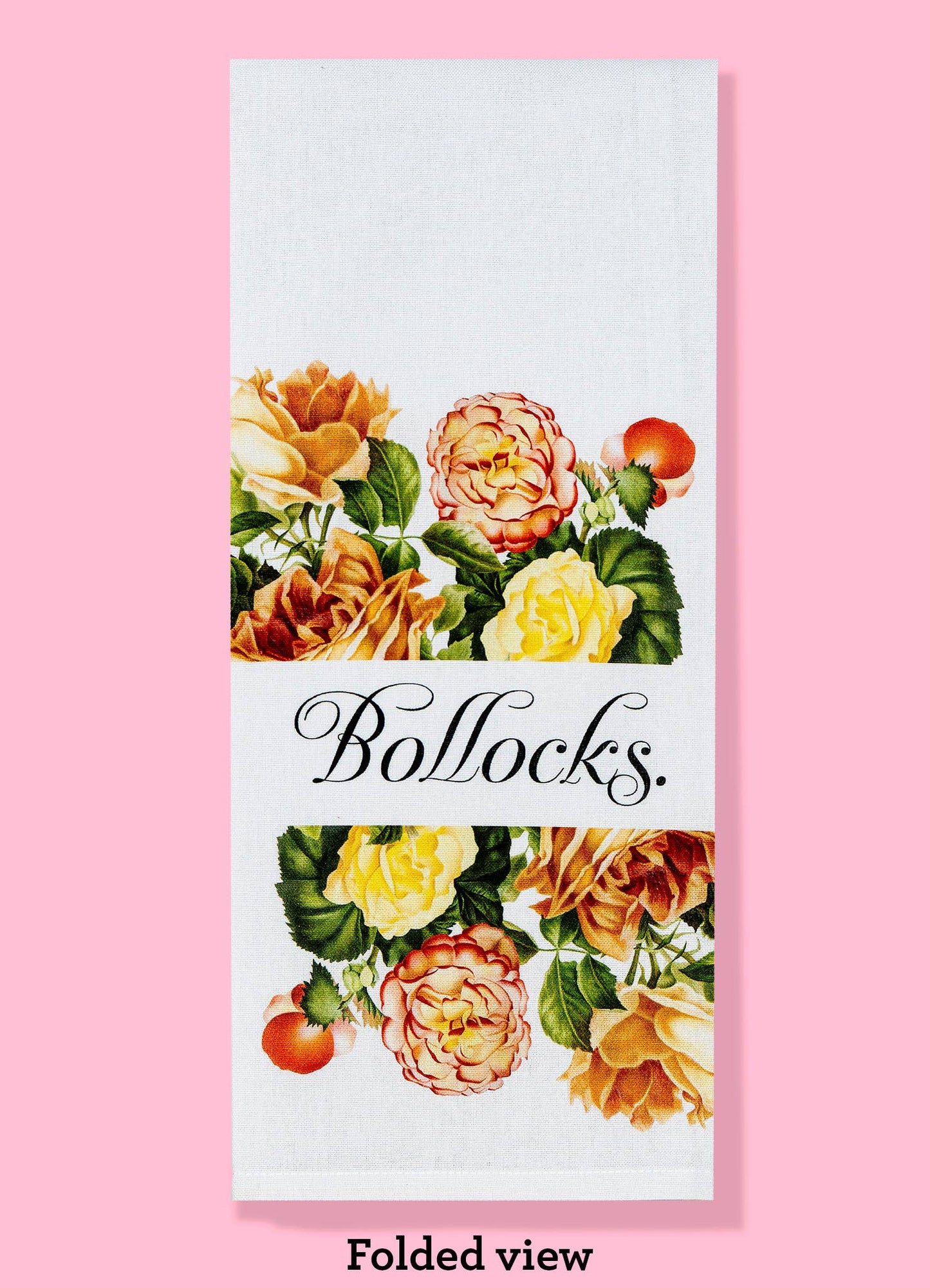 Bollocks Dishtowel Kitchen Towel - UK humour