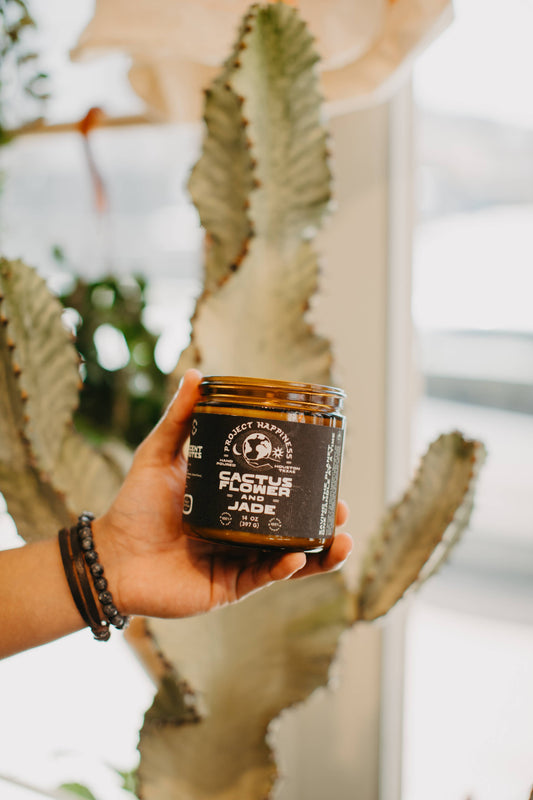 Cactus Flower and Jade