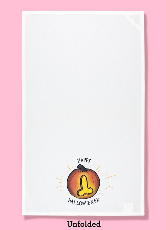 Happy Hallowiener dishtowel