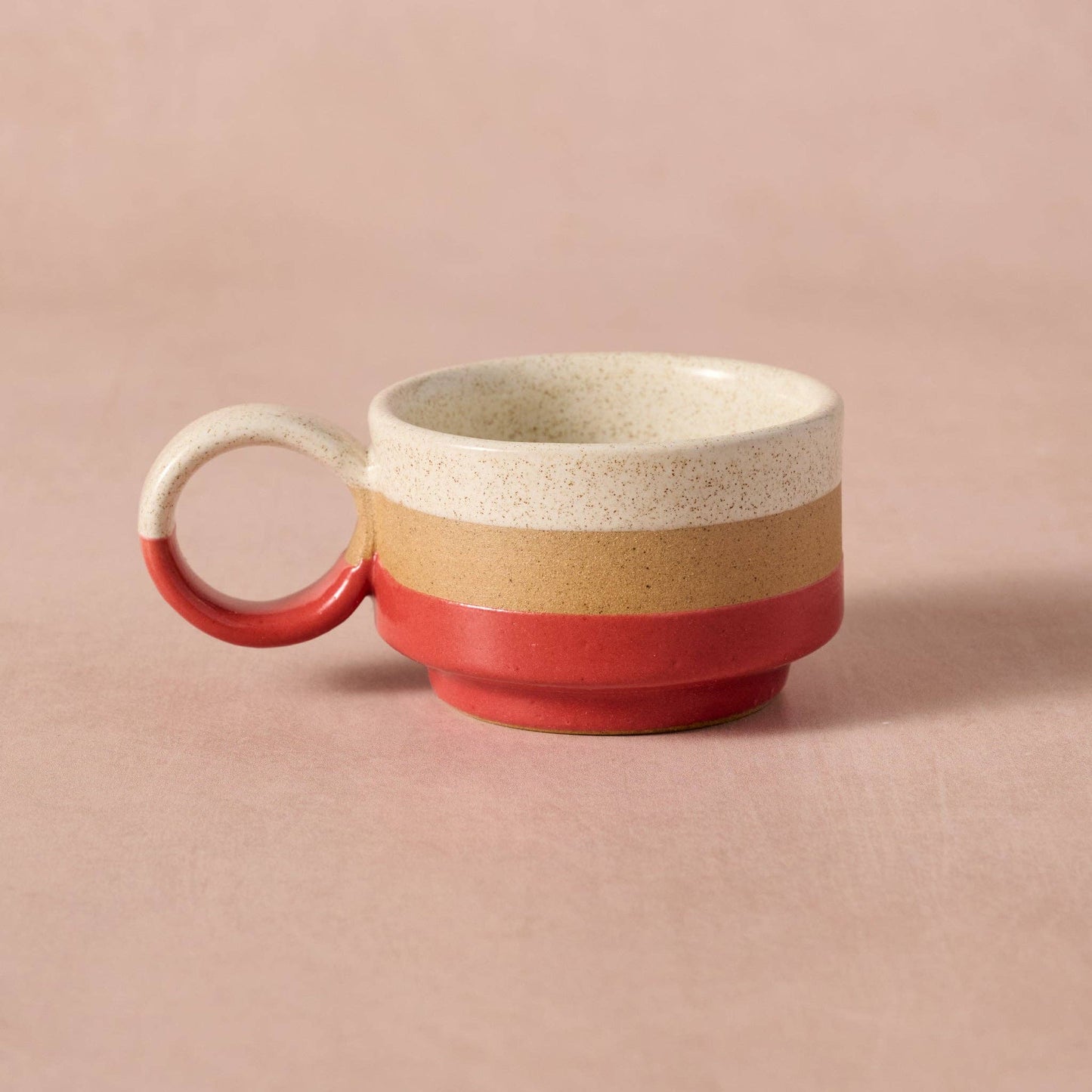 Mini Espresso Stoneware Mug- white