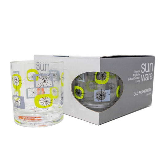 PSP-Acrylic Old Fashioned Atomic Set of 4