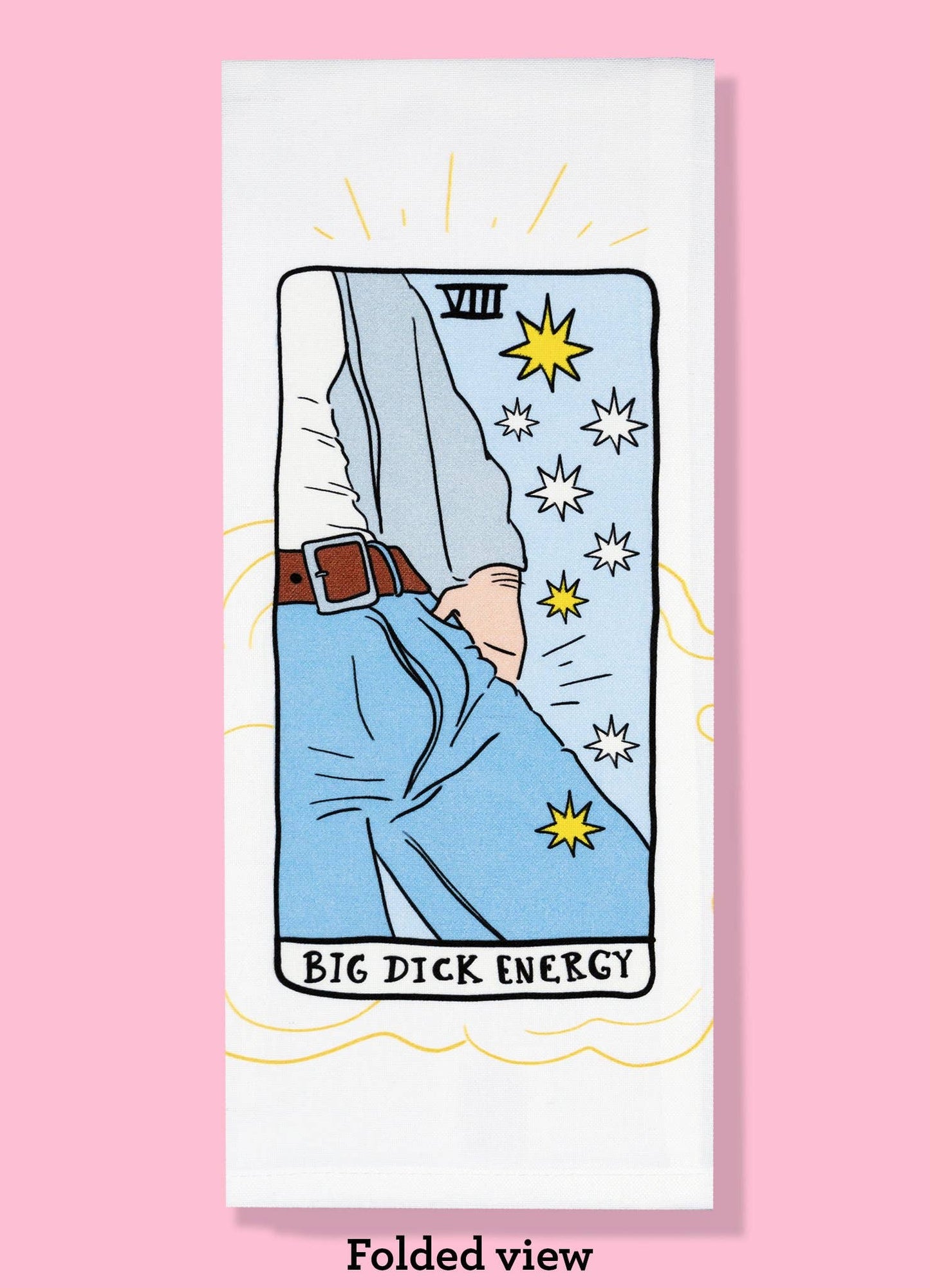 BIG DICK ENERGY Tarot Kitchen Dishtowel