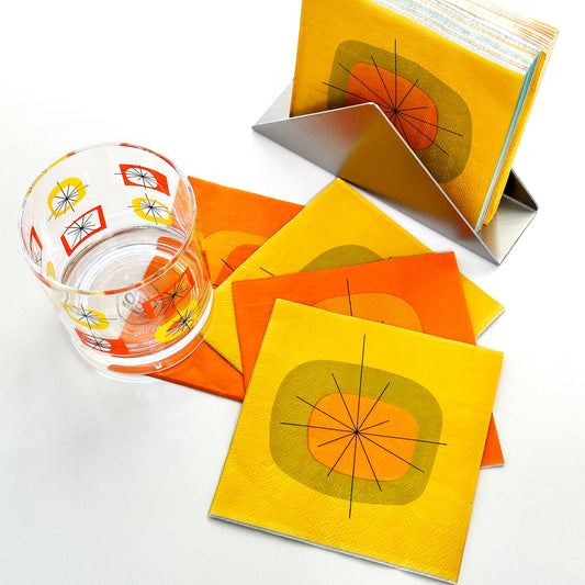 PSP-Atomic Multicolor Paper Cocktail Napkin Set