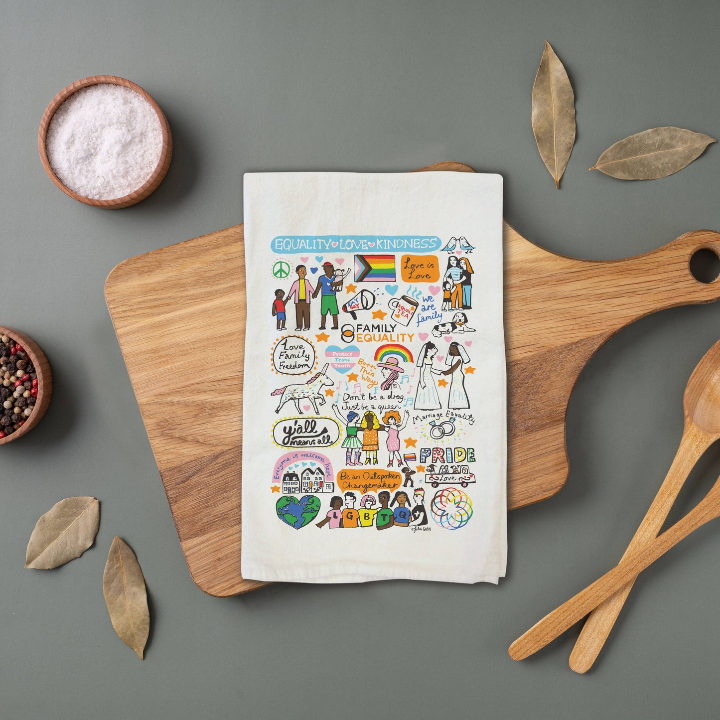 Family Equality Cotton Tea Towel