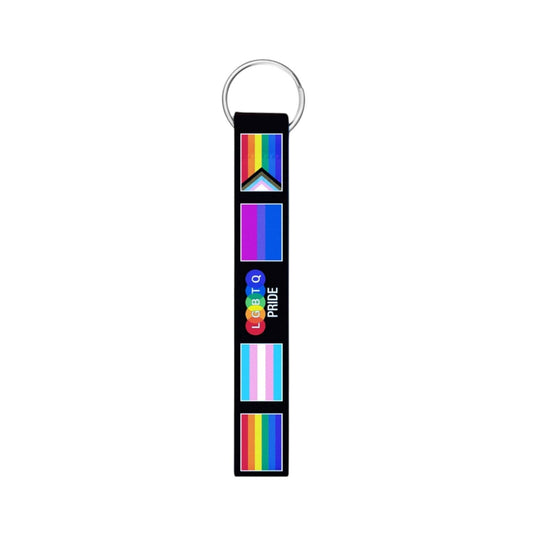 Multi Gay Pride Flag Lanyard Style Keychains