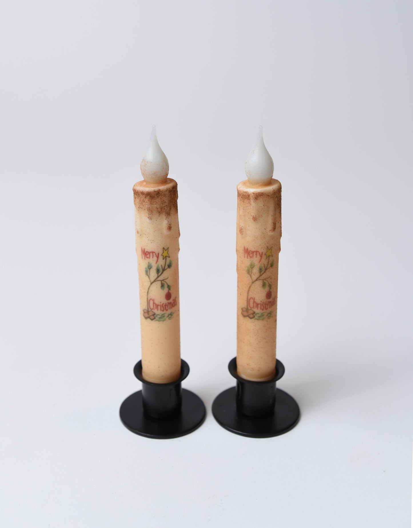 Charlie Brown Tree LED Timer Candle, star iron base