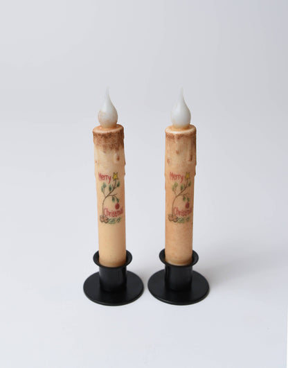 Charlie Brown Tree LED Timer Candle, star iron base