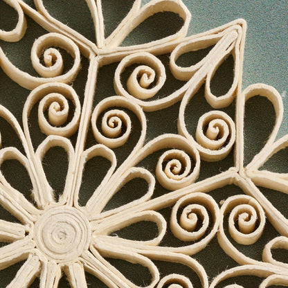 Quil-Rolled Jute Snowflake Ornament