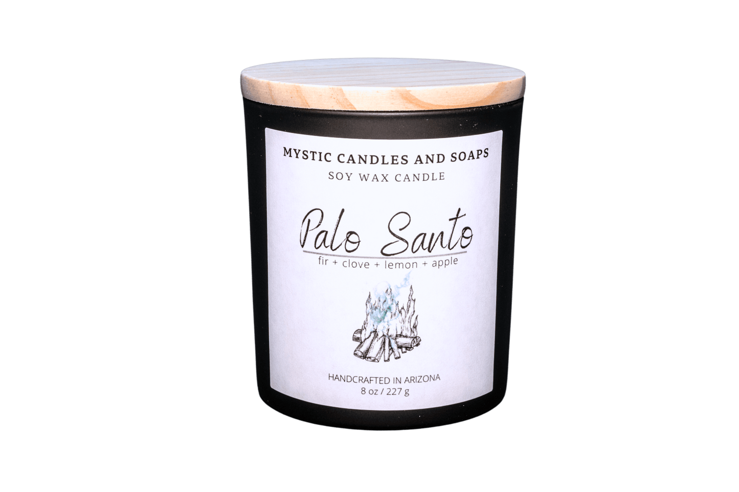 Palo Santo Highly Scented Handcrafted Soy Wax Candle