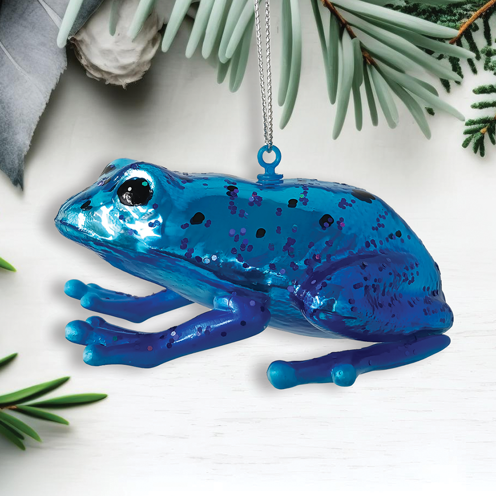 Poison Dart Frog Glass Ornament