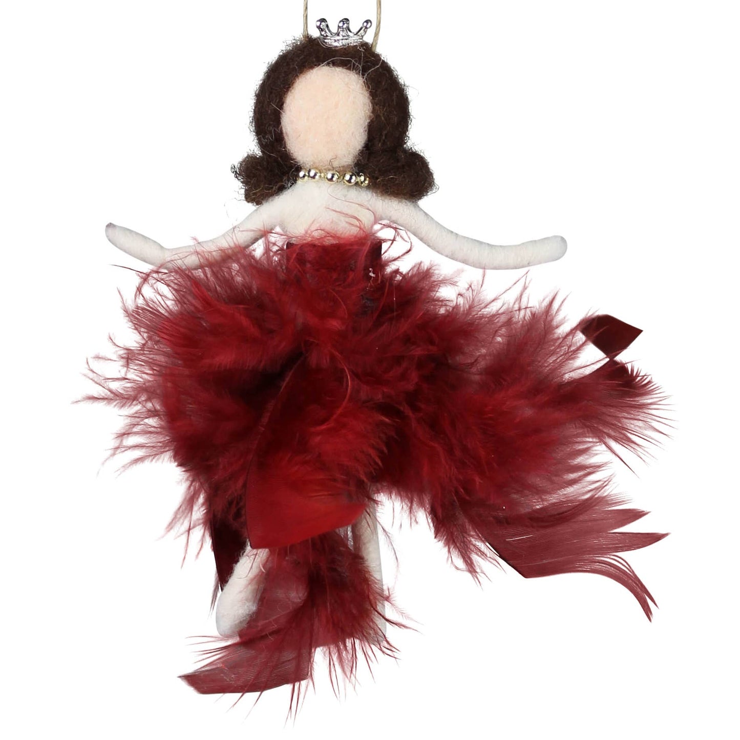 Feather Princess Ornament, Rouge