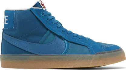 Nike SB Zoom Blazer Mid PRM Plus Green Abyss Skate Shoes