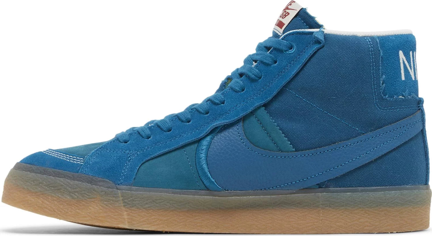 Nike SB Zoom Blazer Mid PRM Plus Green Abyss Skate Shoes