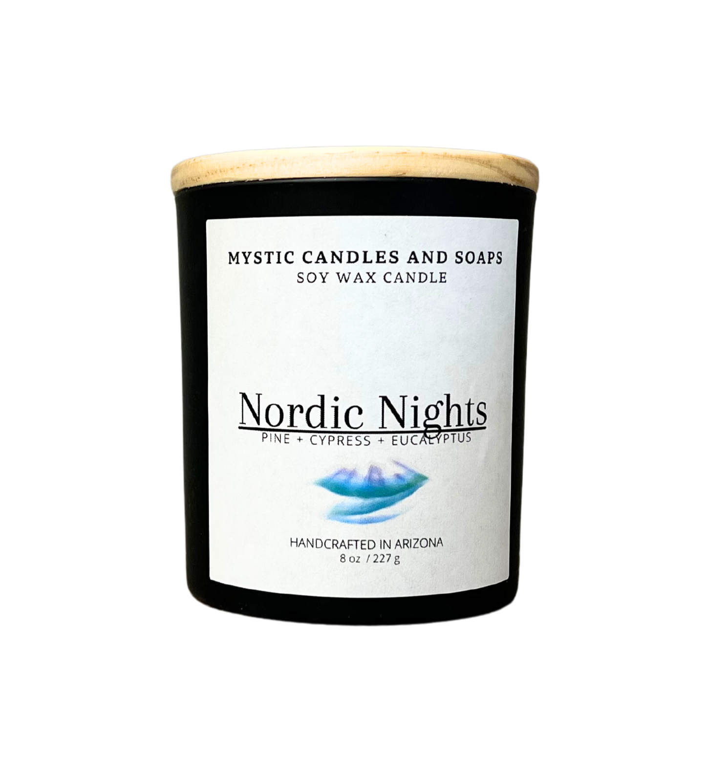 Nordic Nights Highly Scented Handcrafted Soy Wax Candle