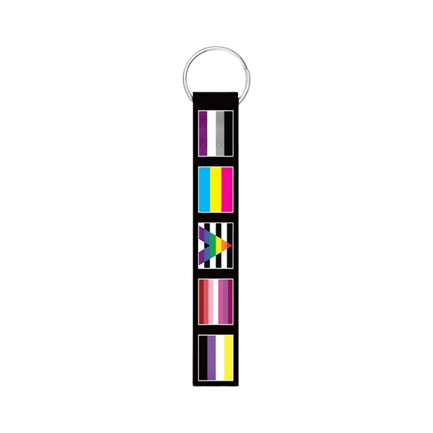 Multi Gay Pride Flag Lanyard Style Keychains