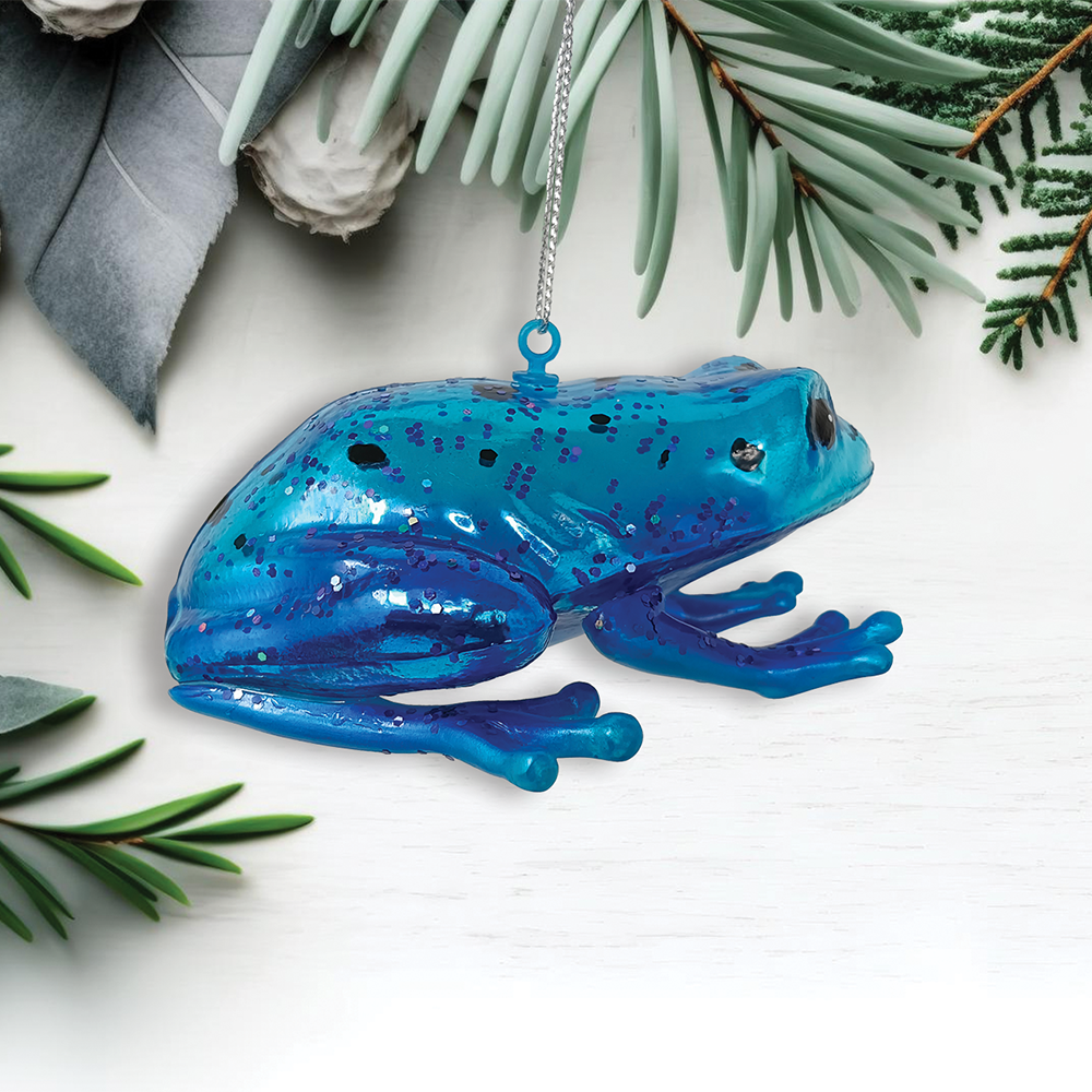 Poison Dart Frog Glass Ornament