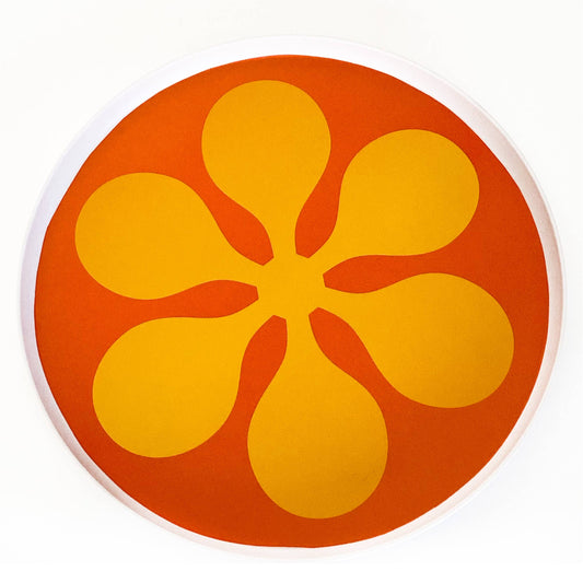 PSP-Modfest Melamine Dinner Plates - Set of 4 - Orange