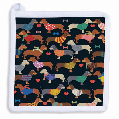 Dachshund Doxie Nation - Two Sided Potholder