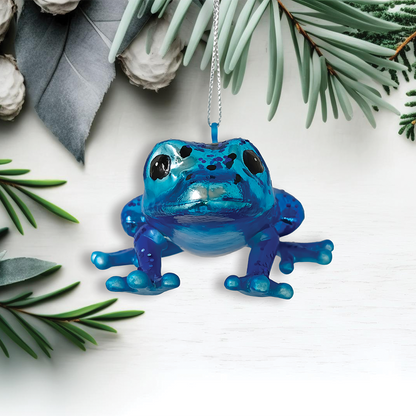 Poison Dart Frog Glass Ornament