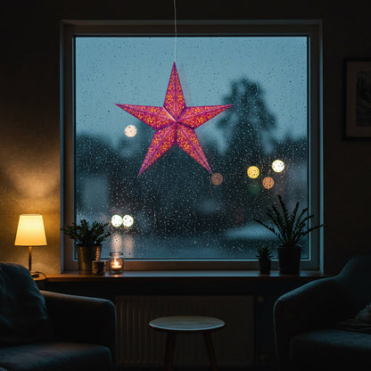 Cathedral ~5 P, 24, purple/violet Paper Starlight Lantern