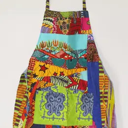 African Patchwork Apron, one of a kind