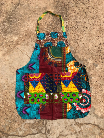 African Patchwork Apron, one of a kind