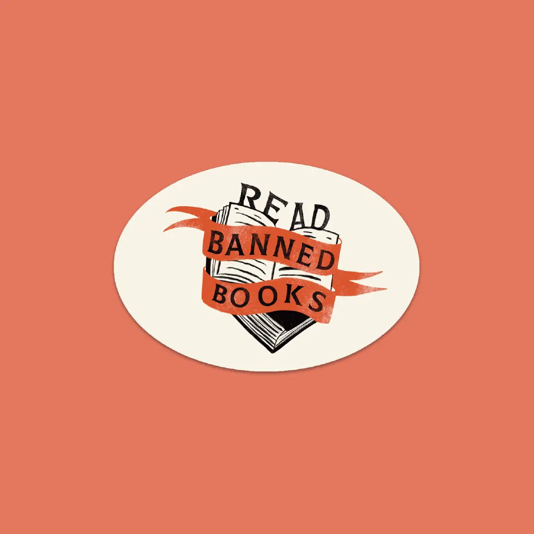 Read Banned Books- Vinyl Sticker