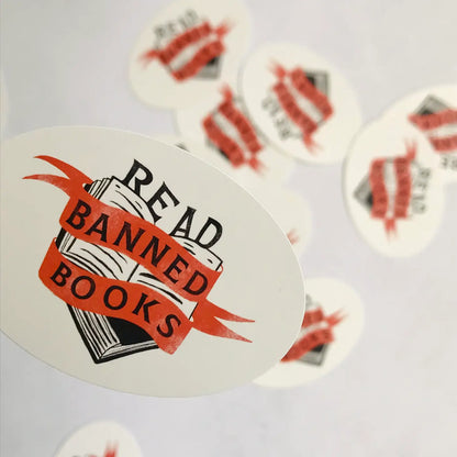 Read Banned Books- Vinyl Sticker