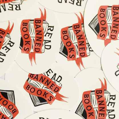 Read Banned Books- Vinyl Sticker