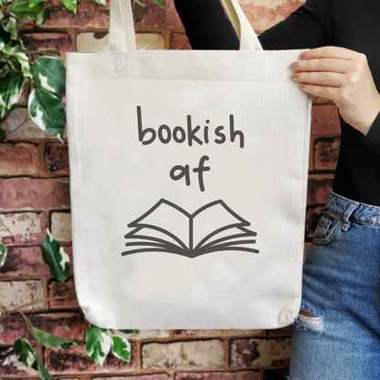 Bookish AF Large Tote Bag