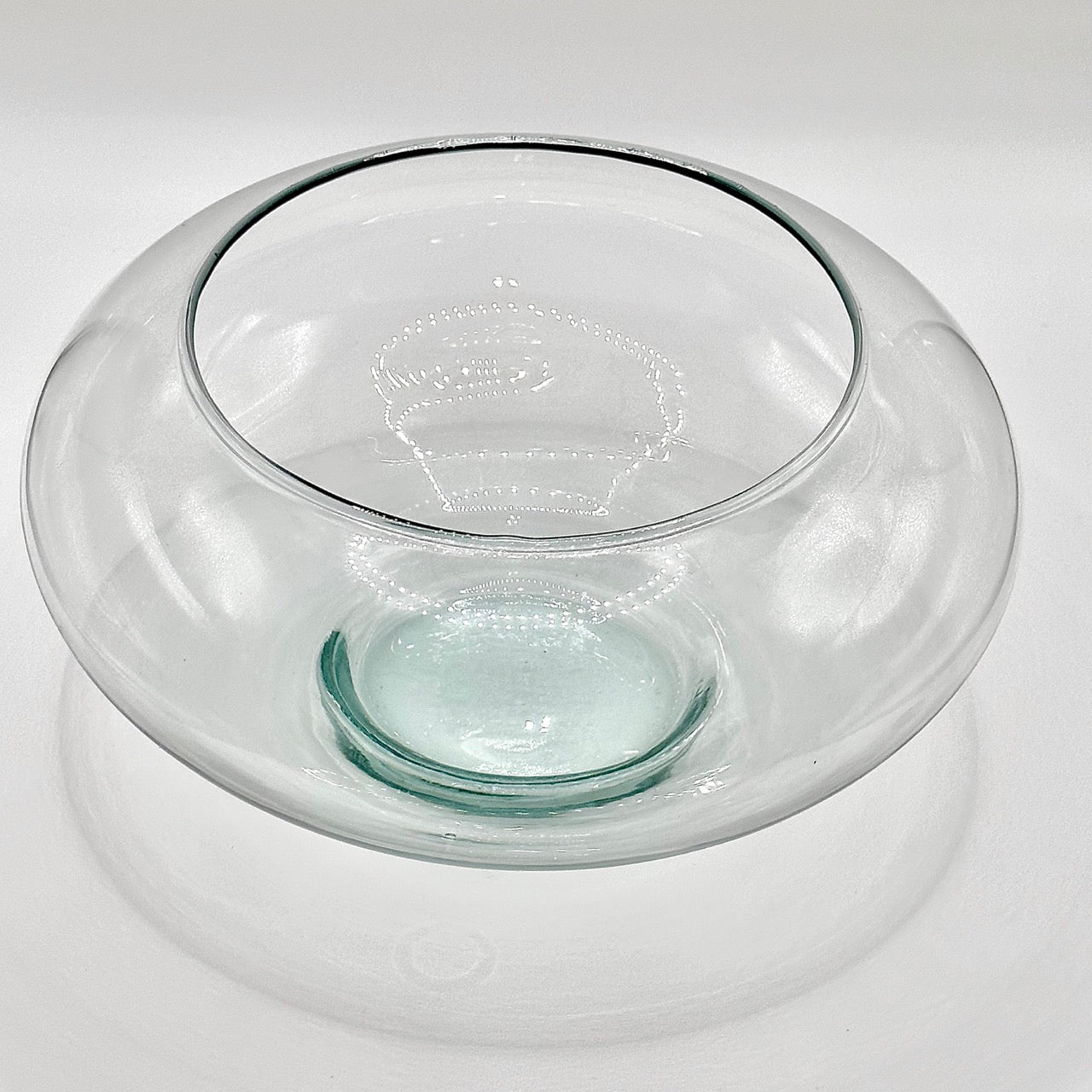 Beebe Gallini Round Powder Puff Glass Bowl, clrnc