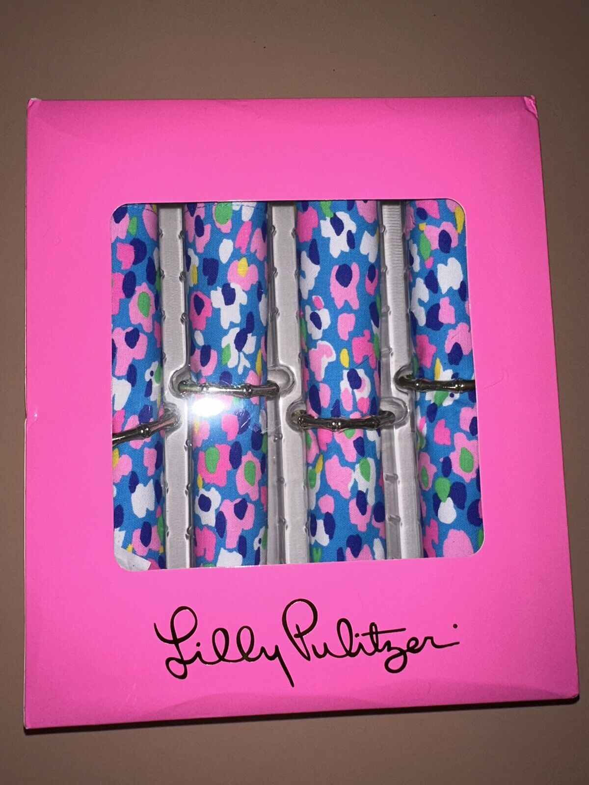 Lilly Pulitzer Set of 4 Napkins & Rings