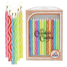 Chanukah Candles -Multi-colored, clrnce