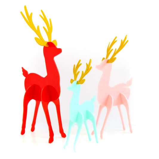 Acrylic Reindeer Holiday Decor