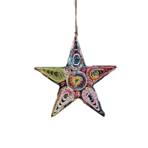 Star Ornament - Recycled Paper