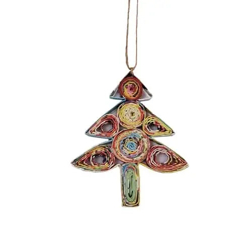 Holiday Tree Ornament - Recycled Paper