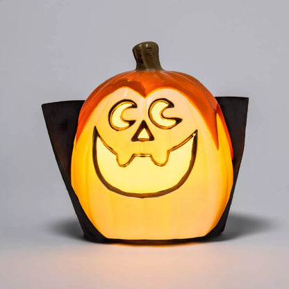 Lit Vampire Jack-o-Lantern