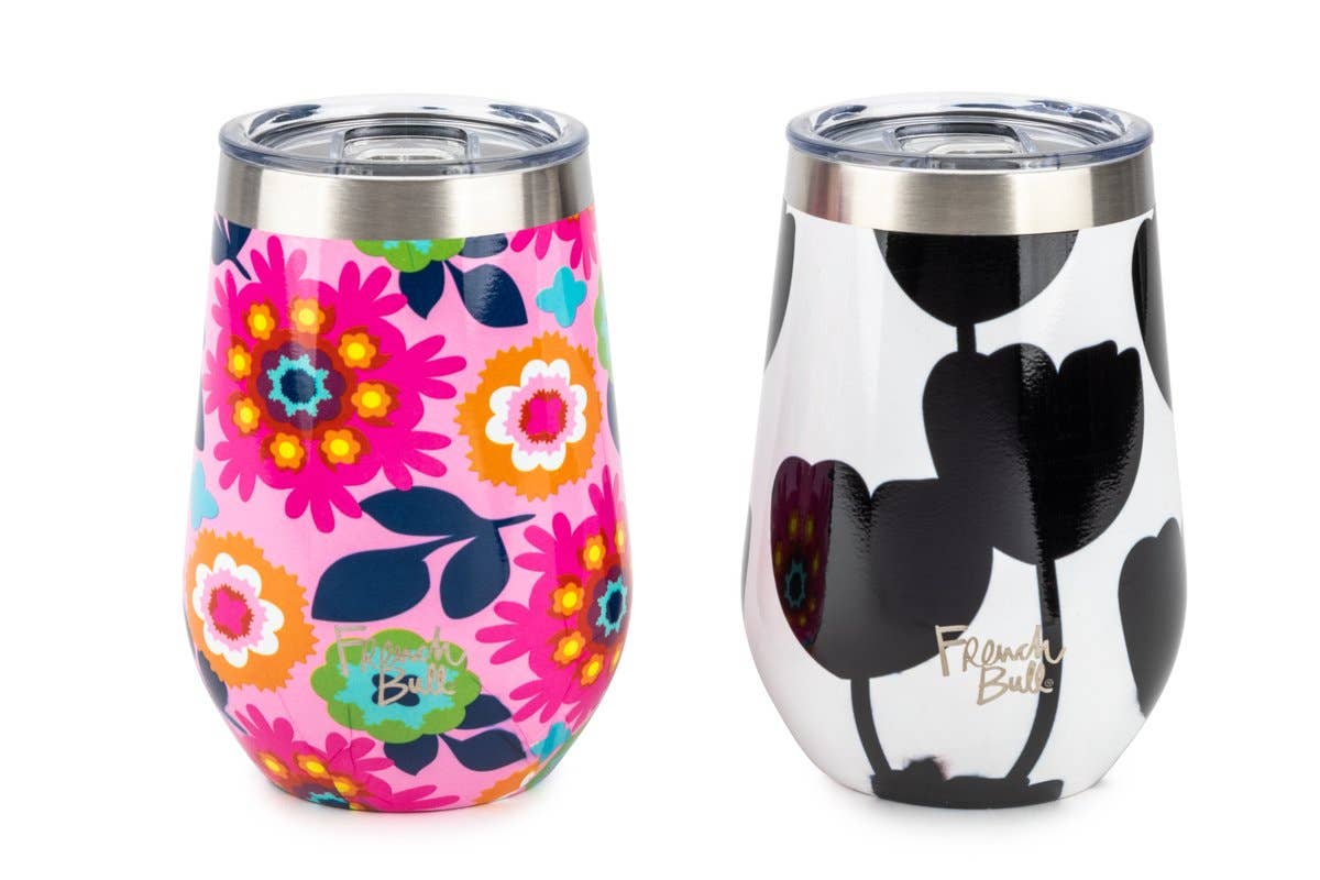 French Bull Wine Tumblers, 2 pc set- Sus Tuplipano