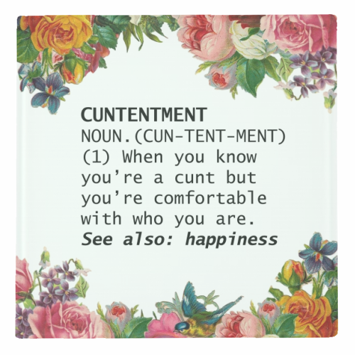 Coasters 'CUNTENTMENT'