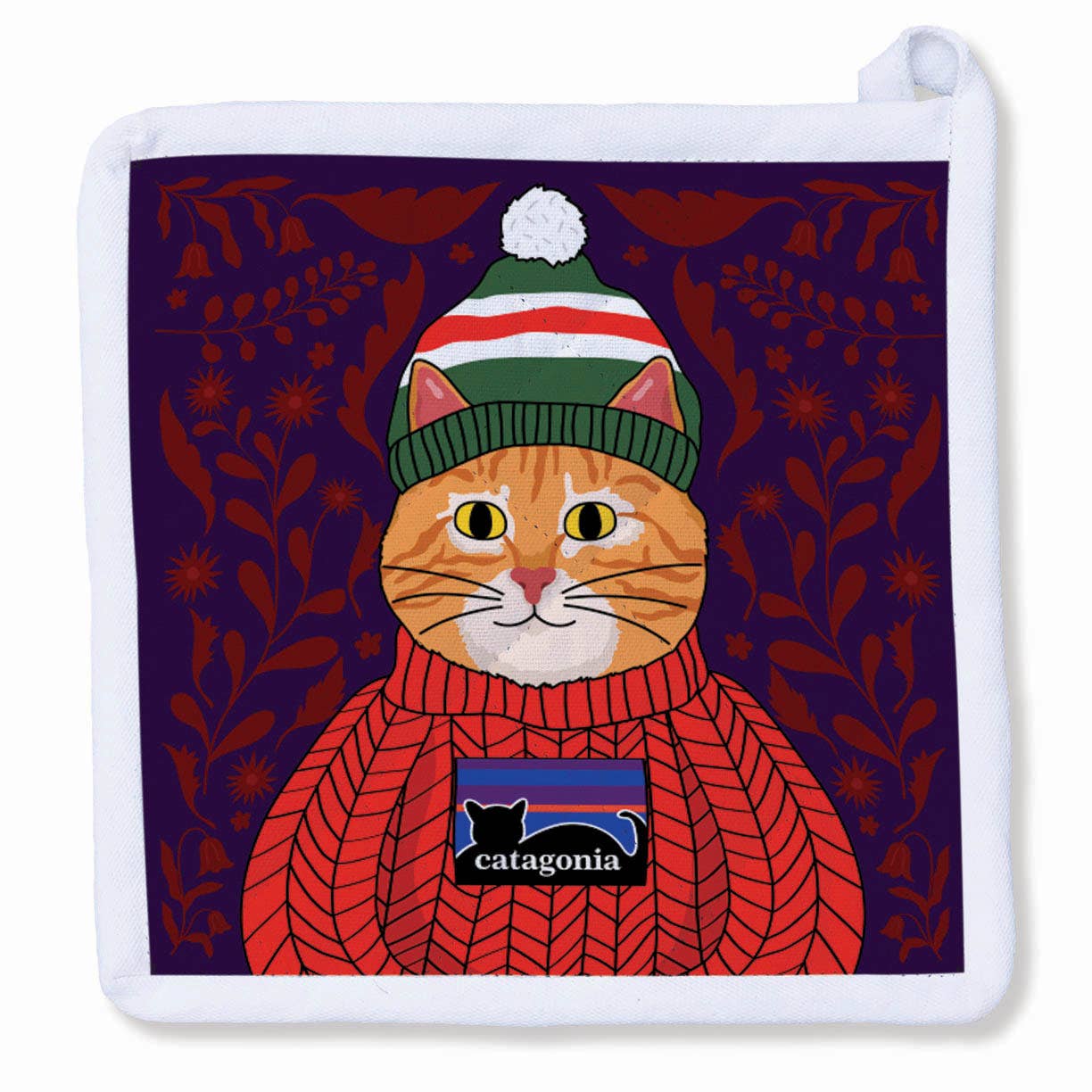 CATAGONIA - Orange Tabby Potholder 