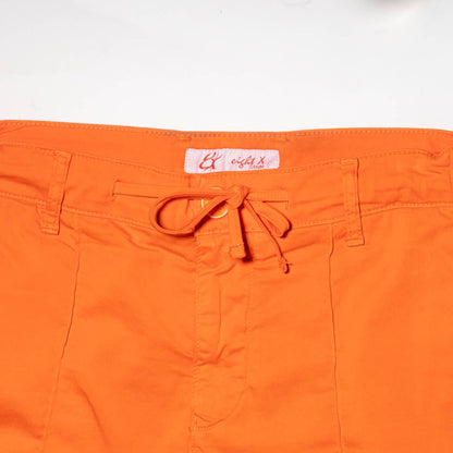 8x Orange Chino Shorts w/ Drawstring Waist