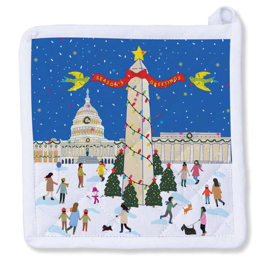 Washington DC - Season's Greetings Potholder 