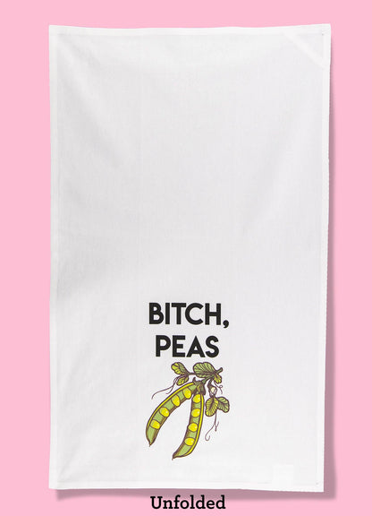 Bitch, Peas Dishtowel