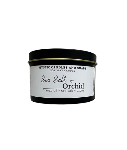 Sea Salt & Orchid Flameless Candle